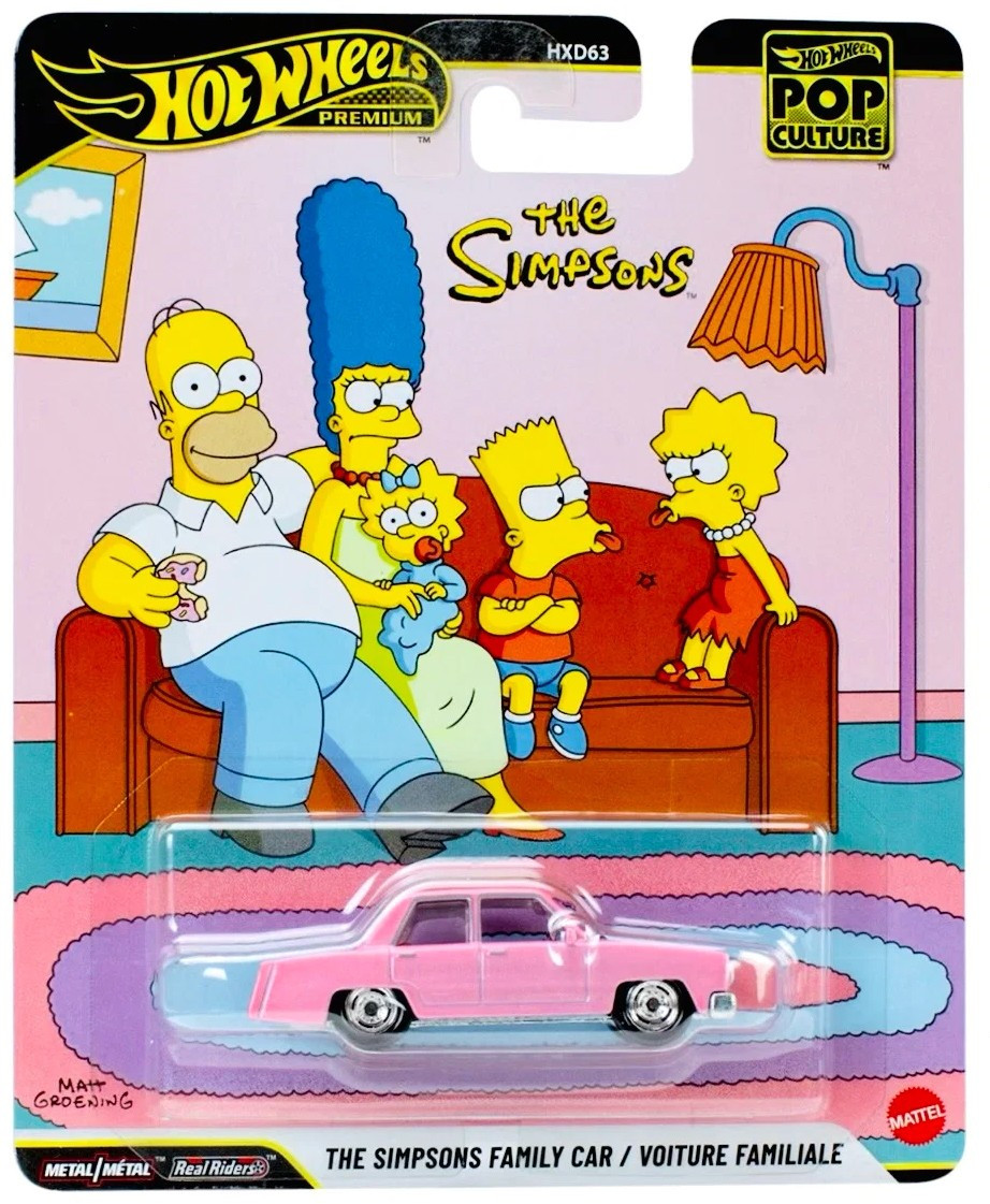 Hot Wheels Premium POP Culture The Simpsons Family Car Die Cast Car、ToyWiz、kayou