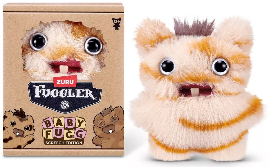 Fuggler Baby Fugg Screech Edition Brown 3.5 Plush Figure Zuru Toys