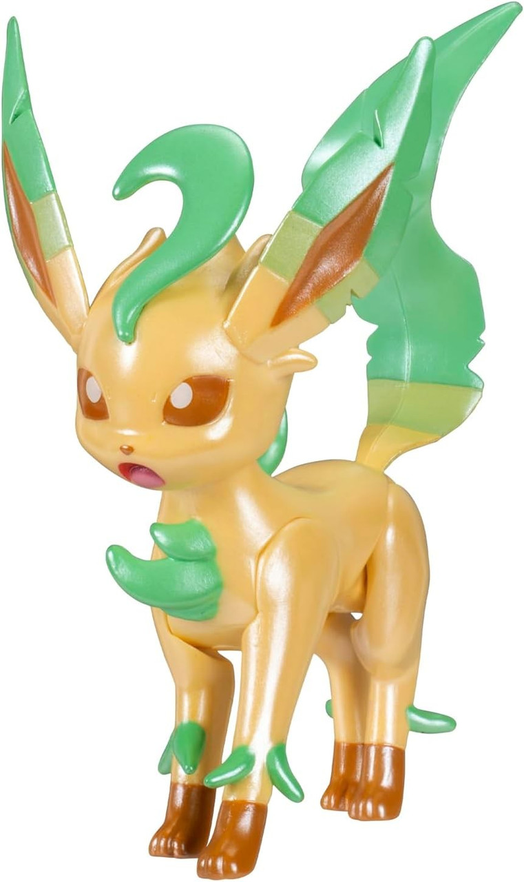 Pokemon Select Leafeon 1.5-Inch Evolution Figure Special Finish, Loose、ToyWiz、kayou