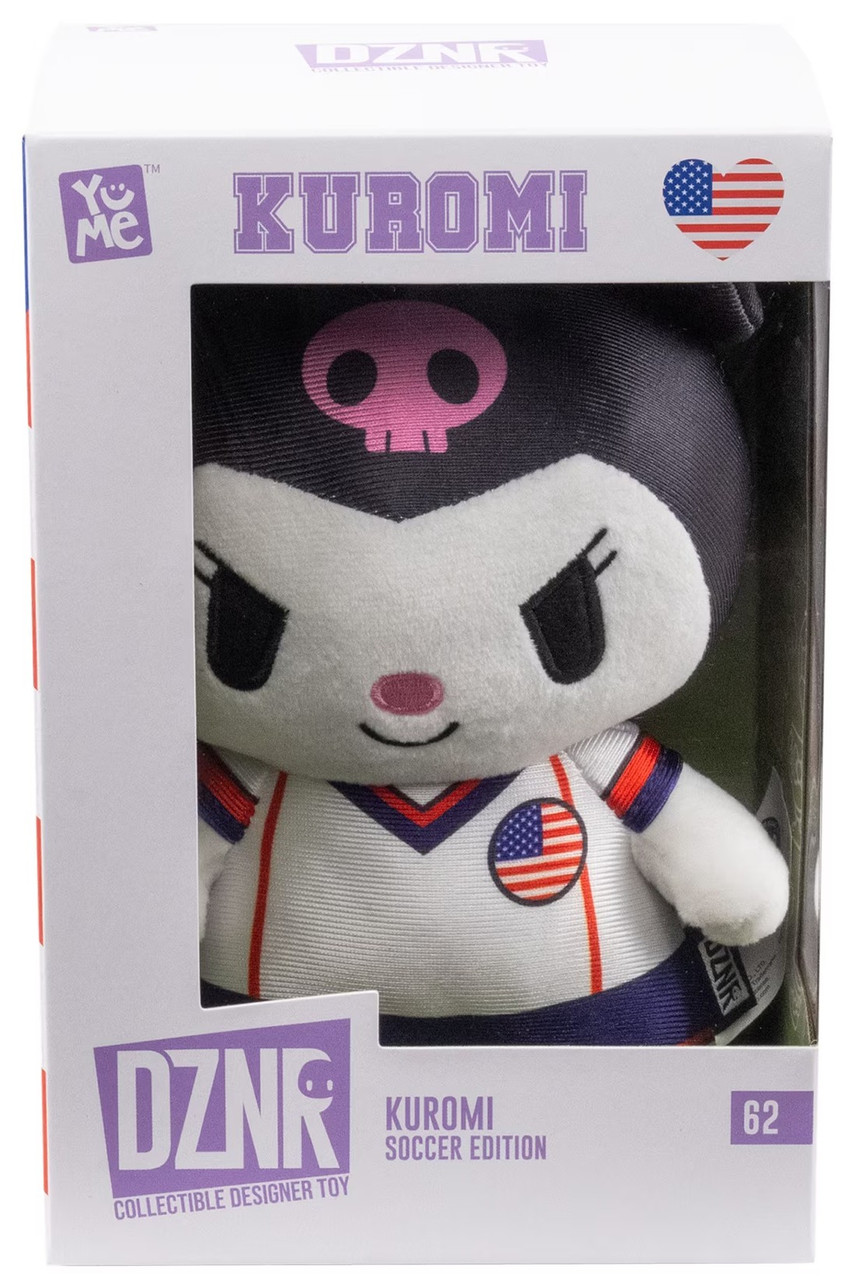 Sanrio DZNR Kuromi 6 Plush Soccer Edition YuMe Toys - ToyWiz
