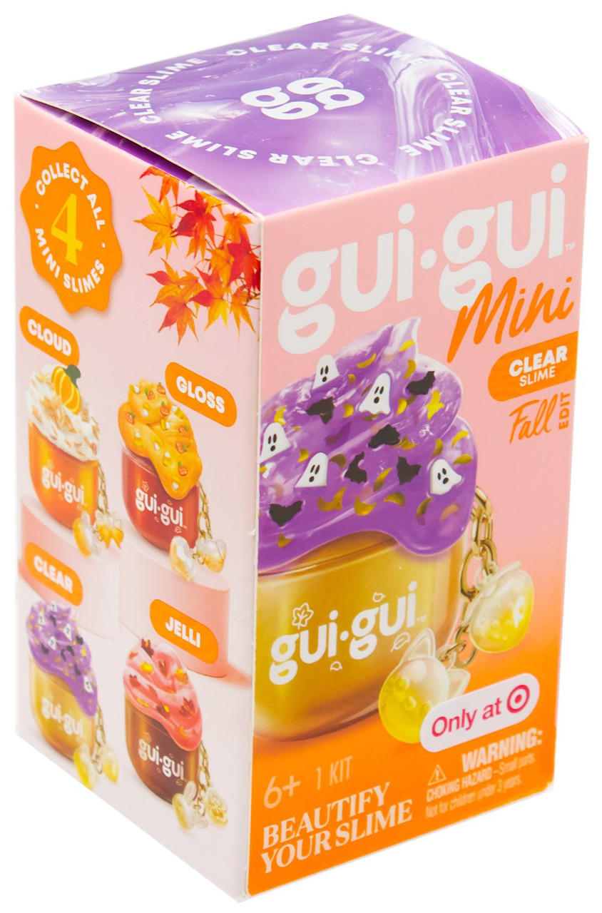 Gui-Gui Mini Slime Jar Keychain Fall Edition CLEAR Exclusive Pack、ToyWiz、kayou