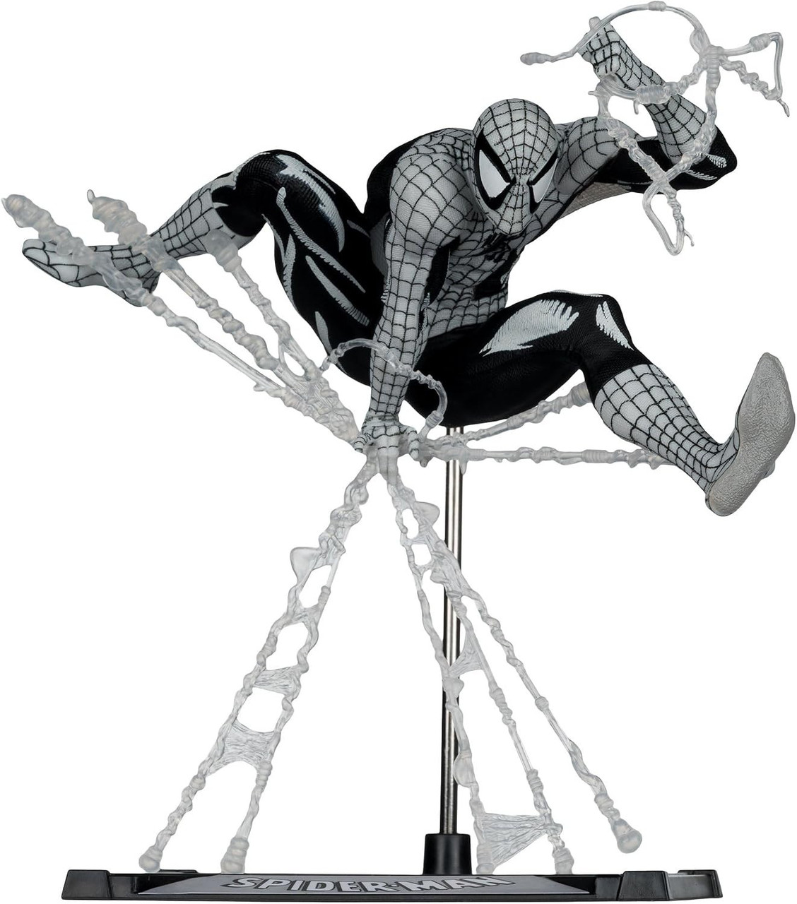McFarlane Toys Marvel Rivals Spider-Man Posed Figure with Scene Line Art D23、ToyWiz、kayou