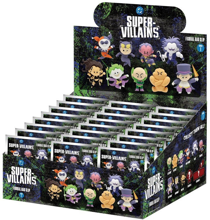 DC 3D Figural Foam Bag Clip DC Villains Series 1 Mystery Box 24