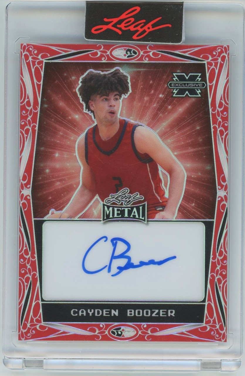 NCAA 2024 Leaf Metal Basketball 51/199 Cayden Boozer MI-CB3 Auto、ToyWiz、kayou