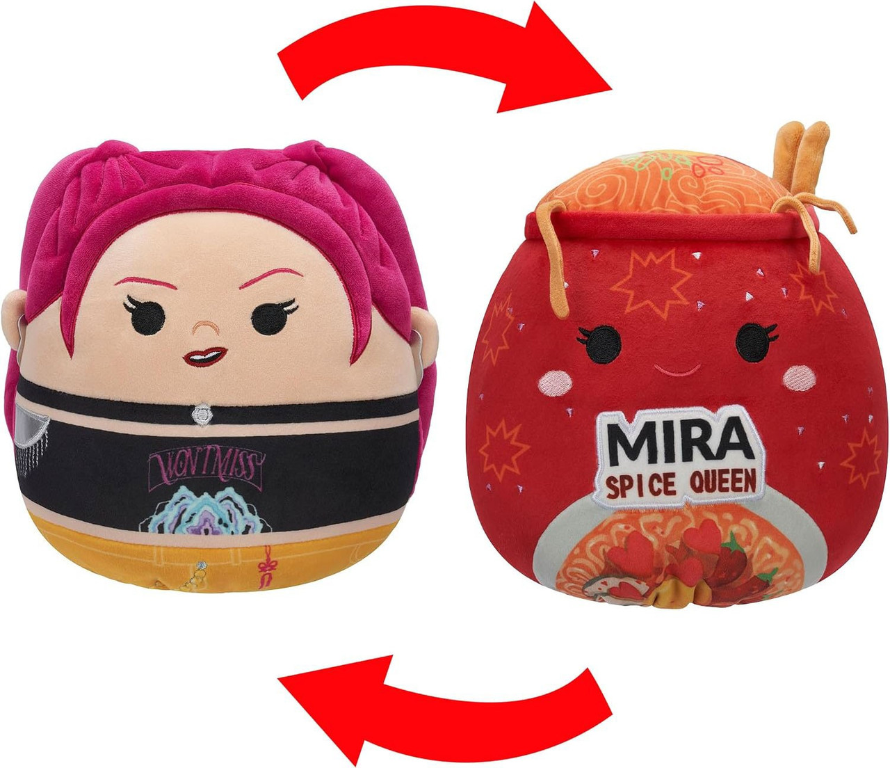 Squishmallows KPop Demon Hunters Flip-a-Mallows Mira Ramen 8 Plush
