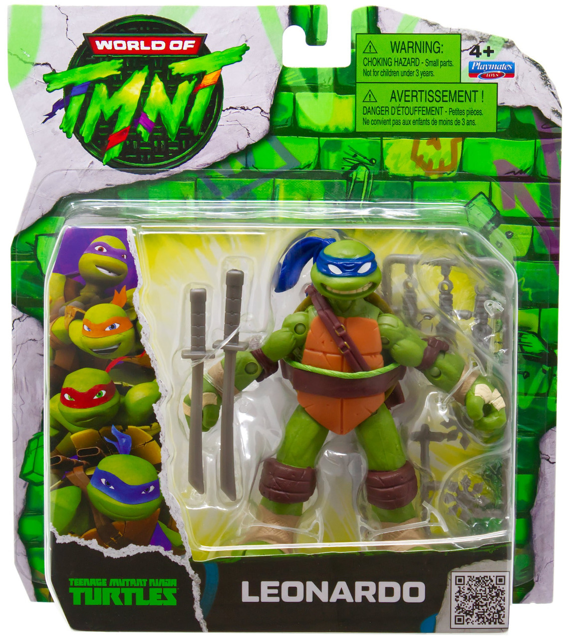 Teenage Mutant Ninja Turtles World of TMNT Leonardo Action Figure、ToyWiz、kayou