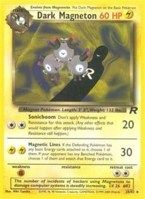 Pokemon Team Rocket Rare Dark Magneton #28 Lightly Played、ToyWiz、kayou