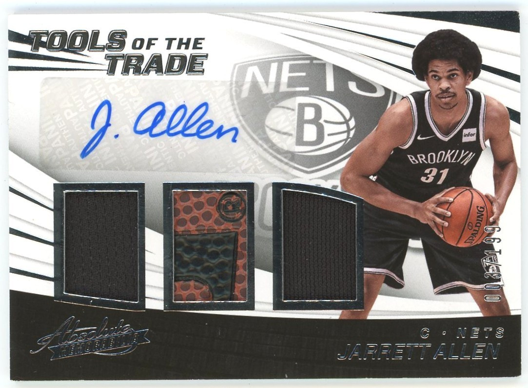 NBA 2017-18 Panini Absolute Basketball Tools Of The Trade 3/199 Jarrett Allen TT3-JA Auto Relic、ToyWiz、kayou