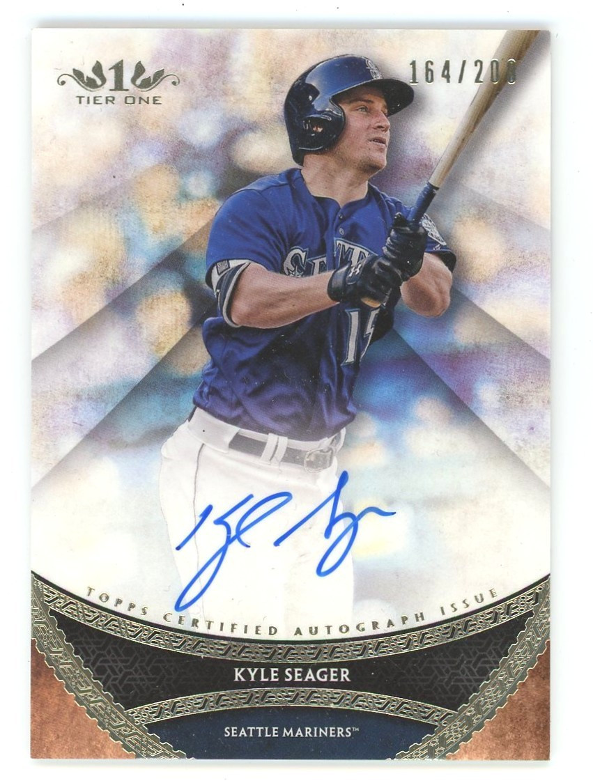 MLB 2017 Topps Tier One 164/200 Kyle Seager PPA-KSE Auto、ToyWiz、kayou