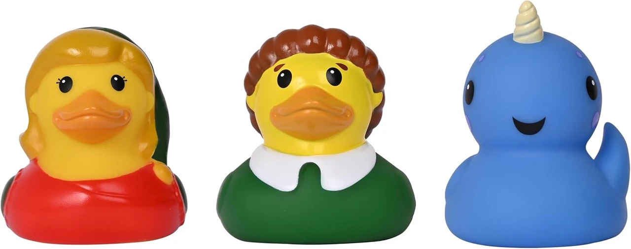 Elf, Jovie, & Narwhal 3-Inch Rubber Duck 3-Pack、ToyWiz、kayou