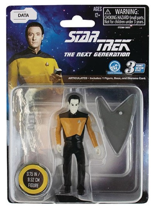 Star Trek The Next Generation 3 Point Seven Five Data 3.75-Inch Figure、ToyWiz、kayou