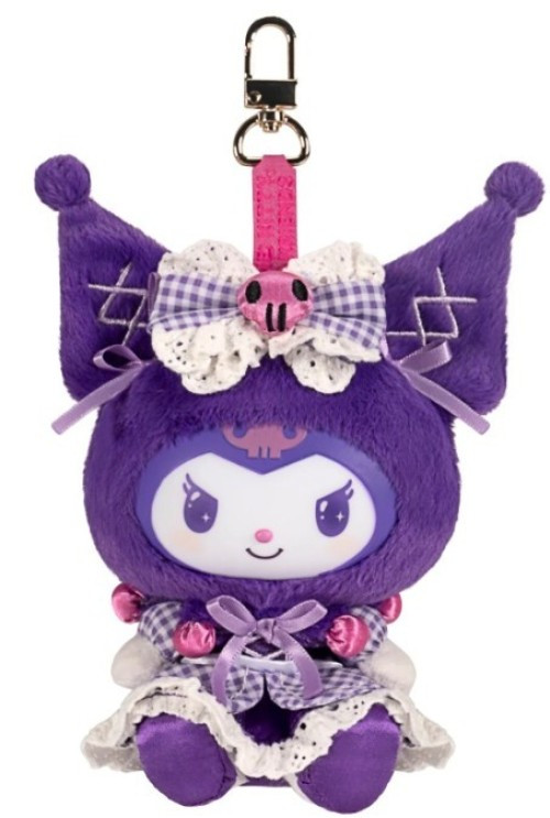 Hello Kitty & Friends Sanrio Kuromi Lolita Bestie 6-Inch Roto Plush Clip-On、ToyWiz、kayou