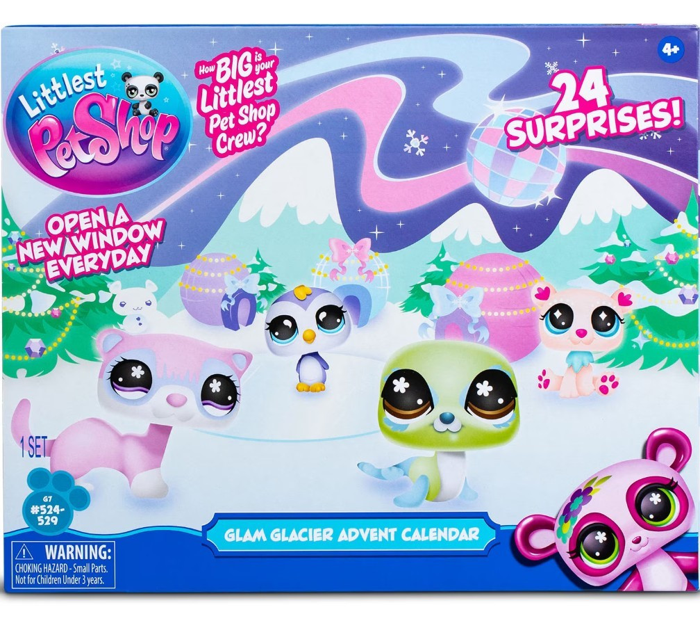 Littlest Pet Shop 2026 Holiday Glam Glacier Advent Calendar 24 Surprises!、ToyWiz、kayou
