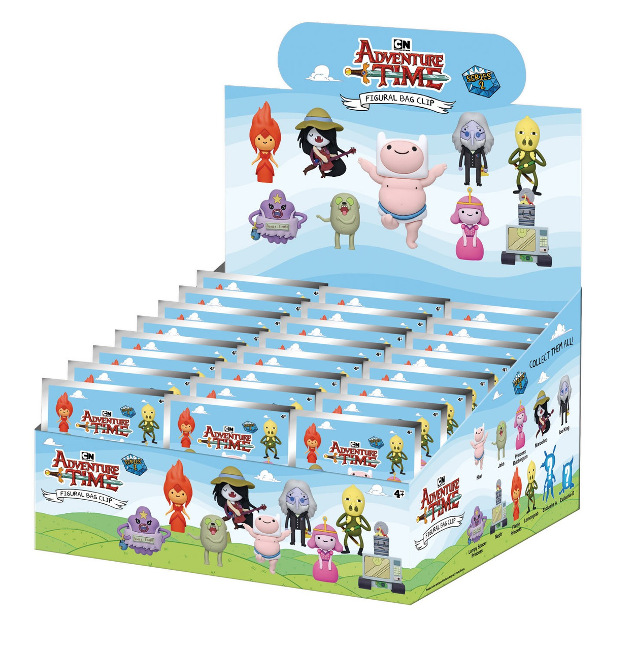 3D Figural Foam Bag Clip Adventure Time Series 2 Mystery Box 24 Packs (Pre-Order ships March)、ToyWiz、kayou