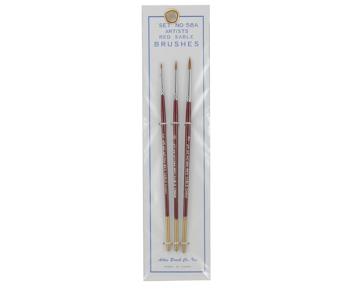 Atlas Brush Co Red Sable Set No. 58A Brush Set、ToyWiz、kayou