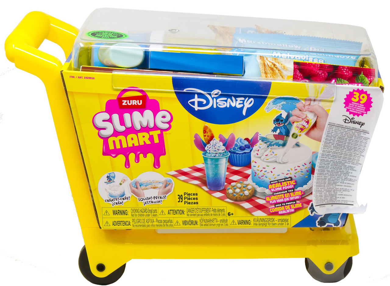Slime Mart Shopping Cart Disney Exclusive Slime Kit 39 Ingredients Inside! Make Your Own Realistic Slime Food!、ToyWiz、kayou