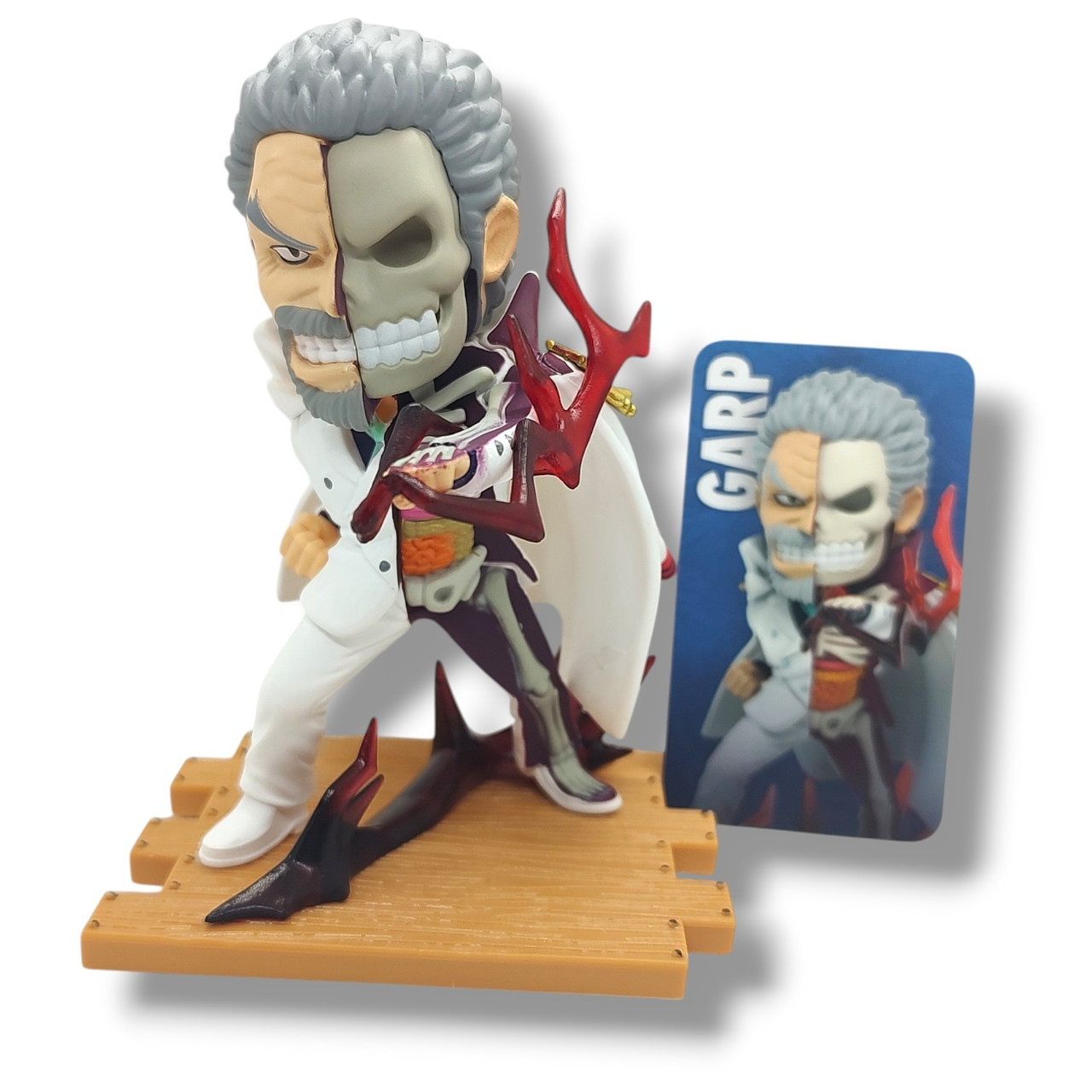 One Piece Freeny's Hidden Dissectibles Marines Edtion Monkey D. Garp 4-Inch Mini Figure Loose、ToyWiz、kayou