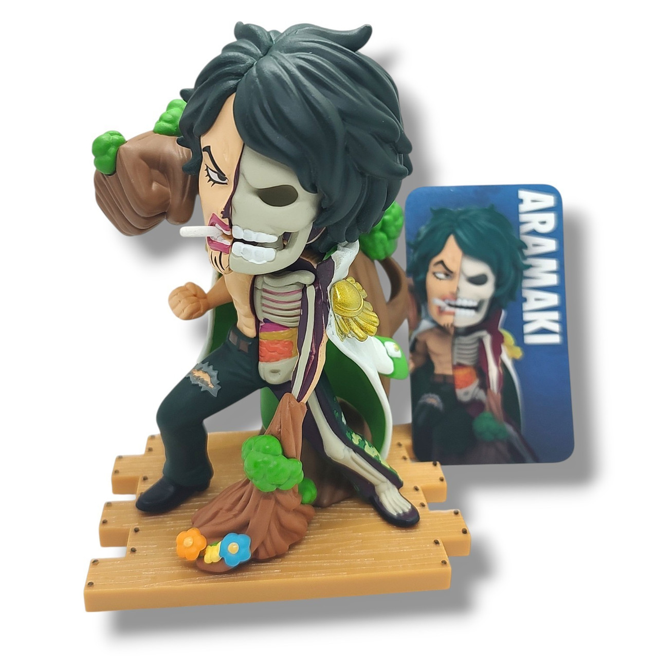 One Piece Freeny's Hidden Dissectibles Marines Edtion Aramaki (Ryokugyu) 4-Inch Mini Figure Loose、ToyWiz、kayou