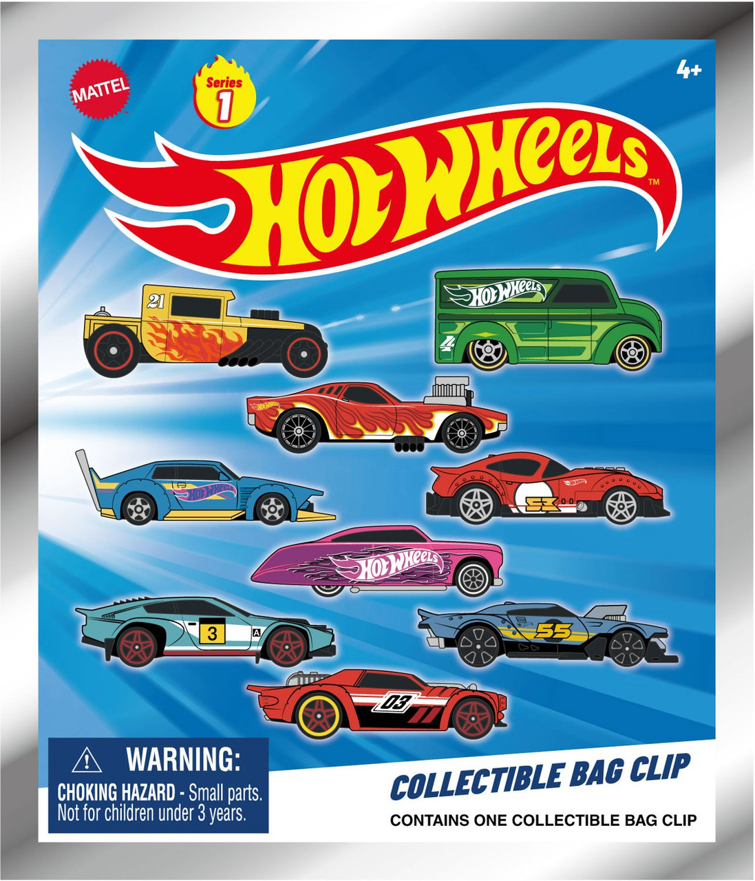 3D Figural Bag Clip Hot Wheels Series 1 Mystery Pack 1 RANDOM Car (Pre-Order ships March)、ToyWiz、kayou