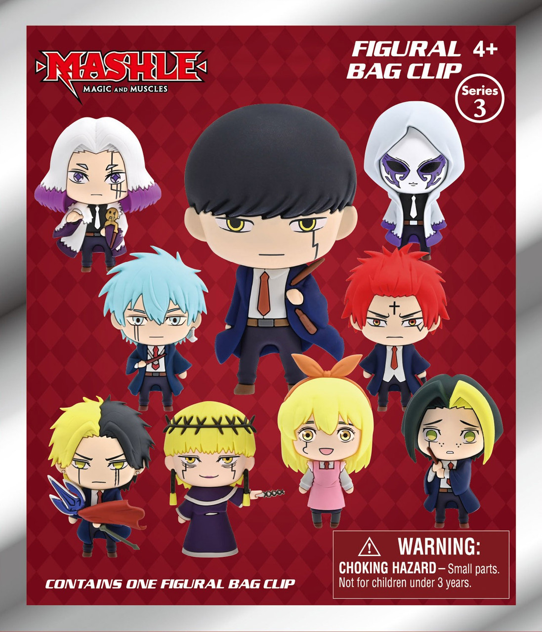 3D Figural Foam Bag Clip Mashle: Magic and Muscles Series 3 Mystery Pack 1 RANDOM Figure (Pre-Order ships March)、ToyWiz、kayou
