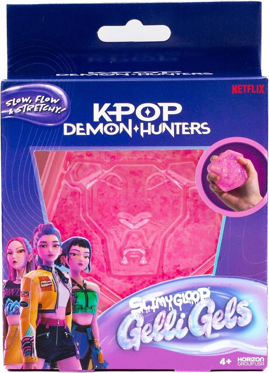 KPop Demon Hunters SlimyGloop Gelli Gels Saja Boys Squeeze Toy、ToyWiz、kayou