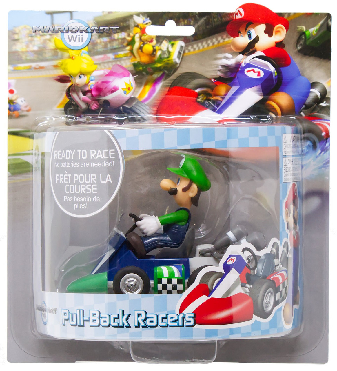 Super Mario MarioKart Wii Pull-Back Racers Luigi Pull-Back Car、ToyWiz、kayou