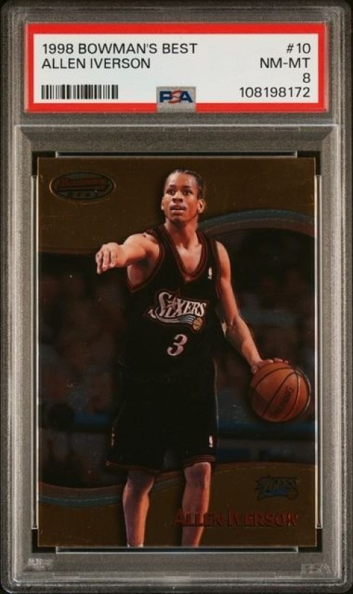 NBA 1998-99 Bowman's Best Allen Iverson #10 PSA 8、ToyWiz、kayou