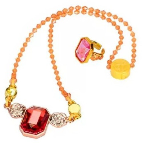 Disney Princess Style Collection Belle Necklace & Ring Costume Jewelry Set for Kids、ToyWiz、kayou