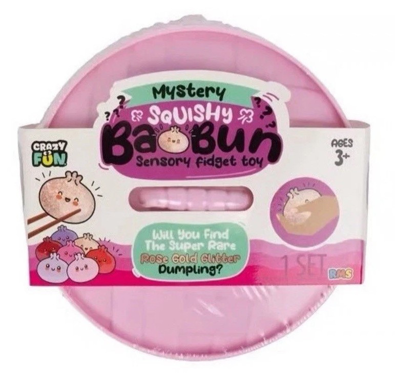 Crazy Fun Rose Glitter Edition Squishy Bao Bun Mystery Pack、ToyWiz、kayou