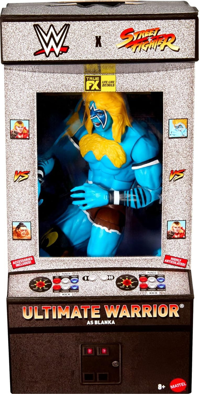 WWE Wrestling X Street Fighter Ultimate Warrior as Blanka Action Figure & Accessories、ToyWiz、kayou