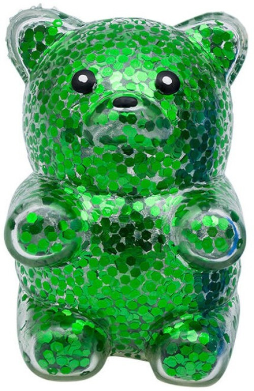 Irre-Squish-Tible! Glittery Air Bear GREEN 6-Inch Squishy Toy、ToyWiz、kayou