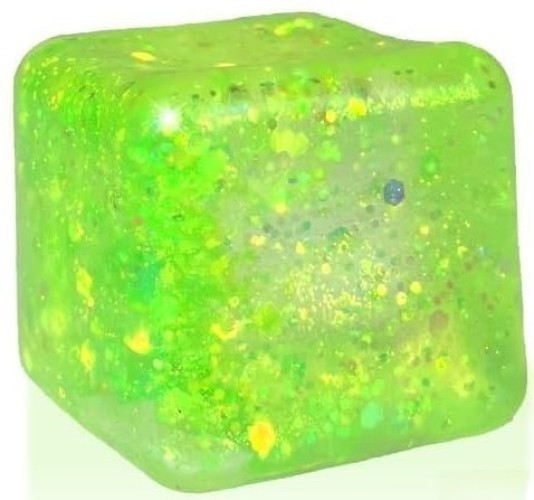 Irre-Squish-Tible! Kool Kube GREEN Squishy Toy、ToyWiz、kayou