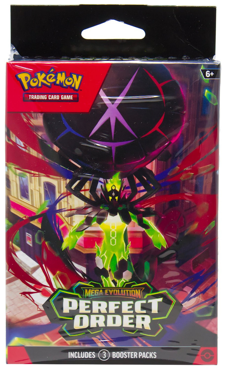 Pokemon Mega Evolution Perfect Order Trading Card HANGER Box 3 Booster Packs、ToyWiz、kayou