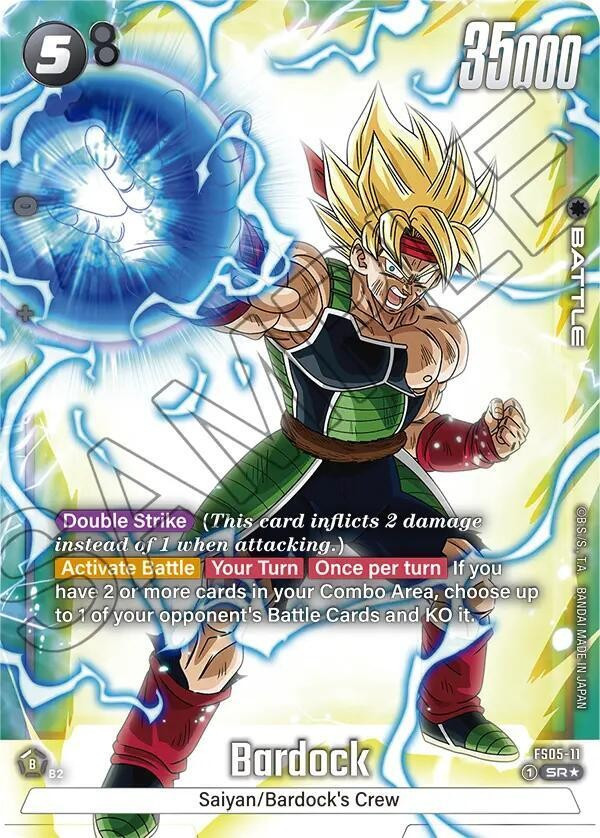 Dragon Ball Super: Masters Trading Card Game Starter Deck 5: Bardock Super Rare Bardock FS05-11、ToyWiz、kayou