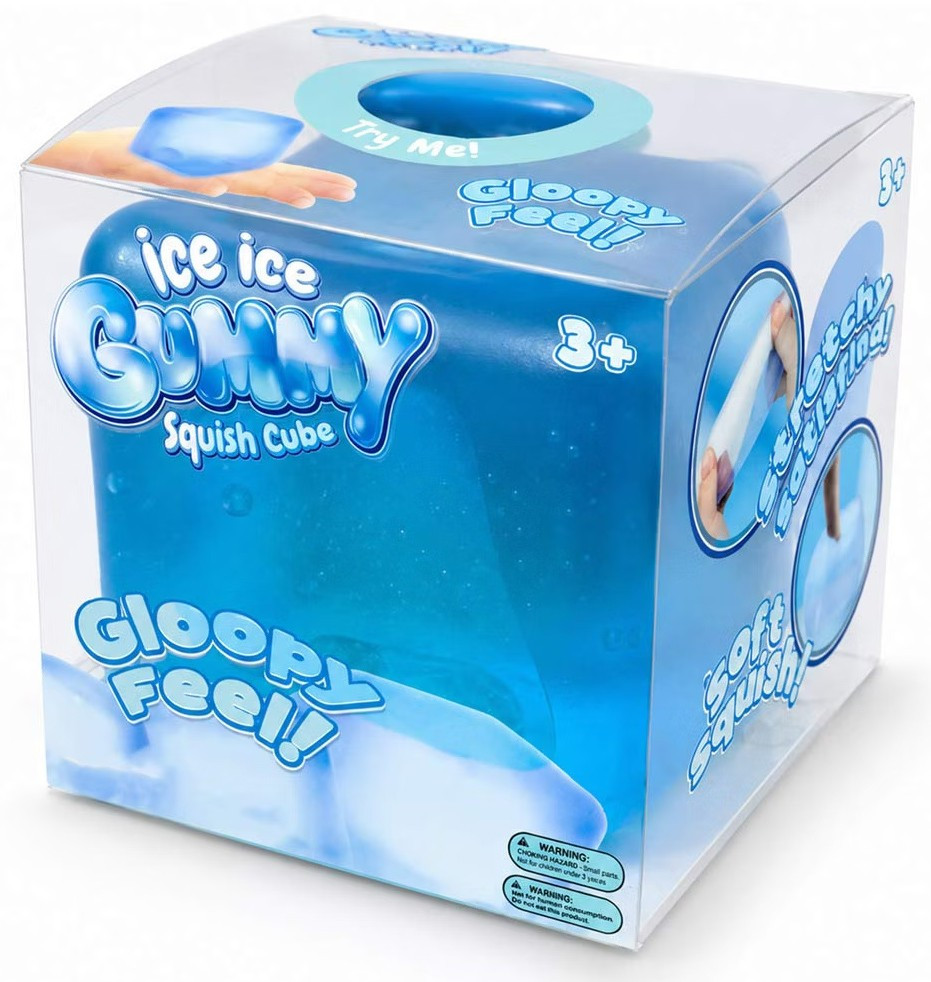Ice Ice Gummy Squish Cube 3-Inch Squeeze Toy、ToyWiz、kayou