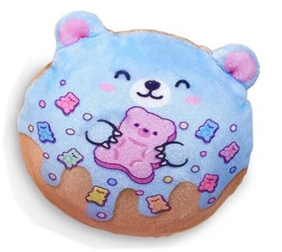 Super Duper Sugar Squisher Sugar Bear Donuts Edition BLUE 4-Inch Plush Squish Toy、ToyWiz、kayou