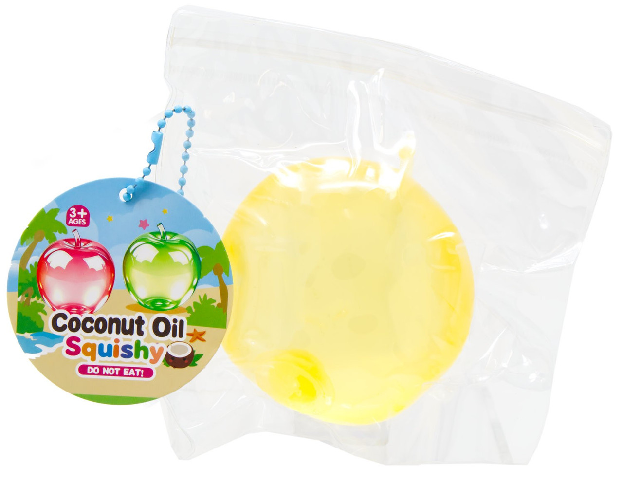 Coconut Oil Squishy Apple YELLOW Squeeze Toy、ToyWiz、kayou