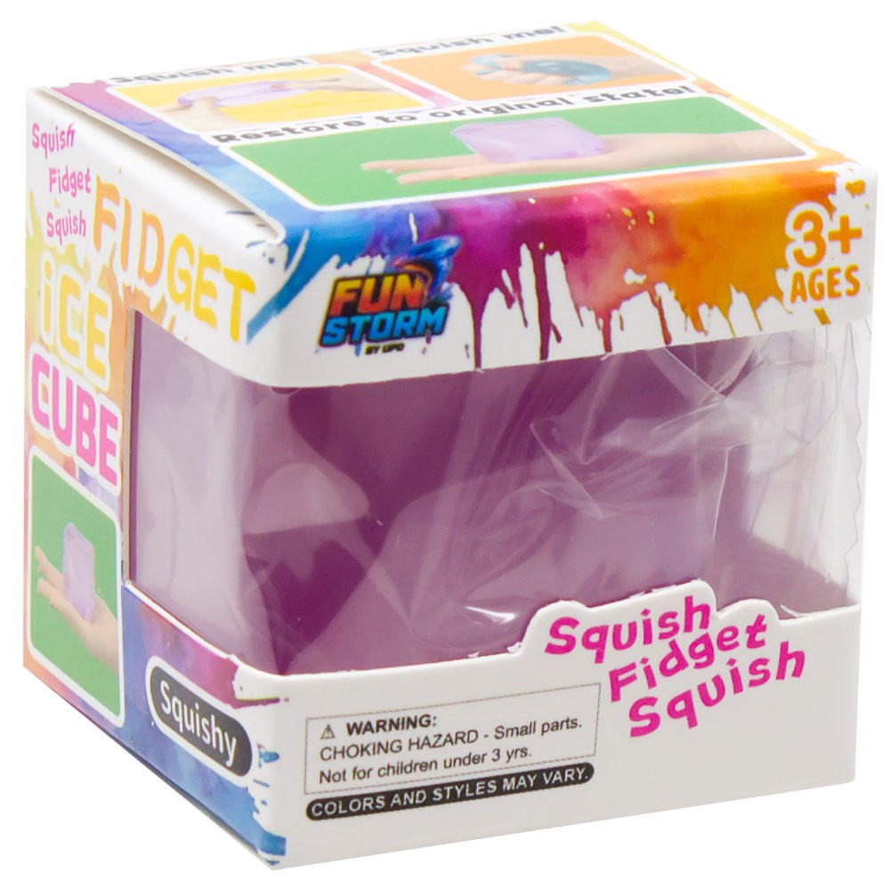 Fun Storm Ice Cube PURPLE 1.5-Inch Squeeze Toy、ToyWiz、kayou