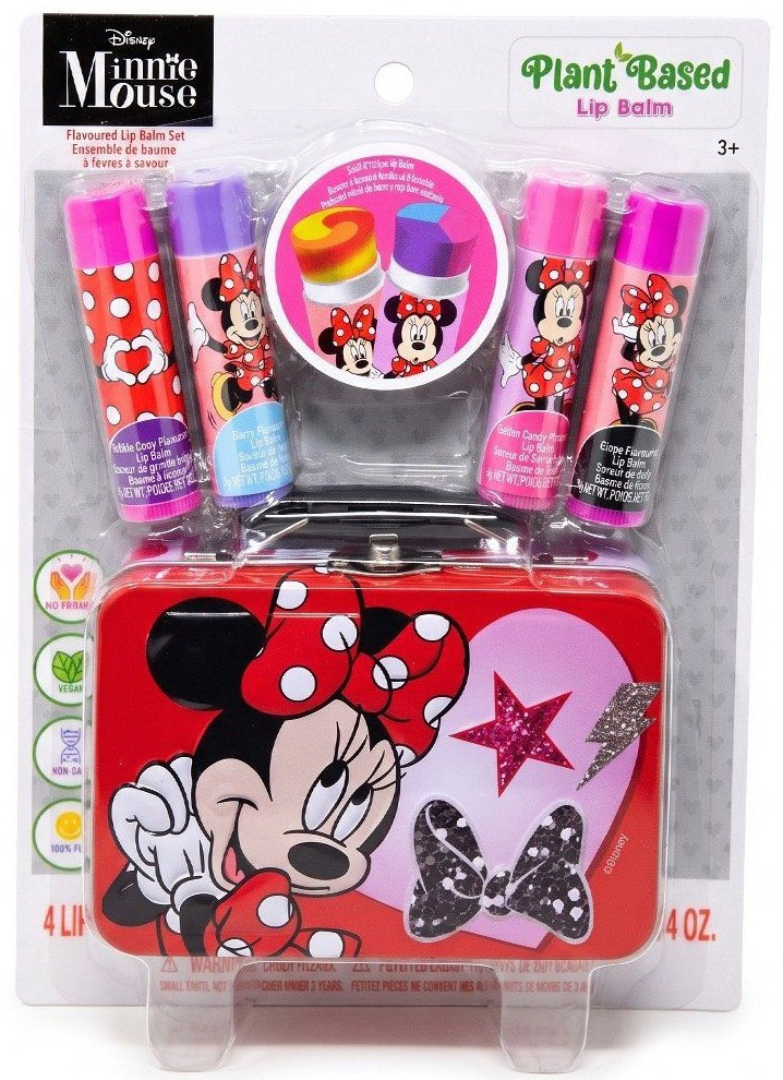 Disney Minnie Mouse Lip Balm Tin Set、ToyWiz、kayou