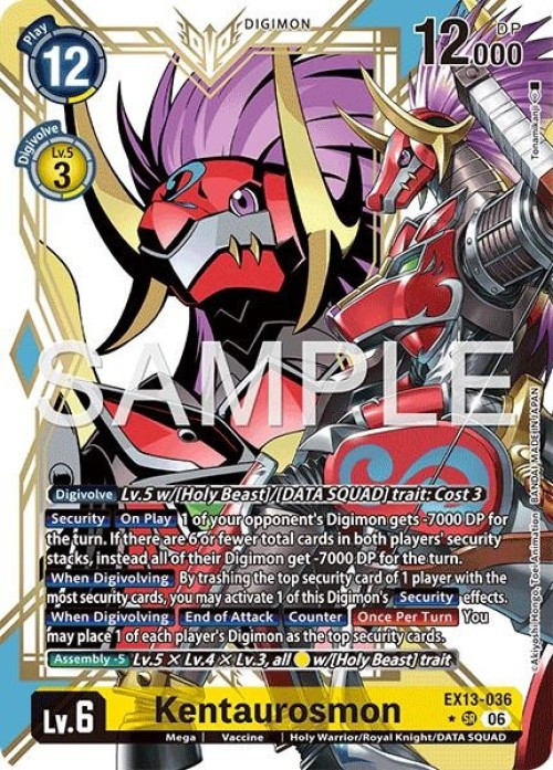 Digimon Trading Card Game Chivalrous XIII Single Card Super Rare