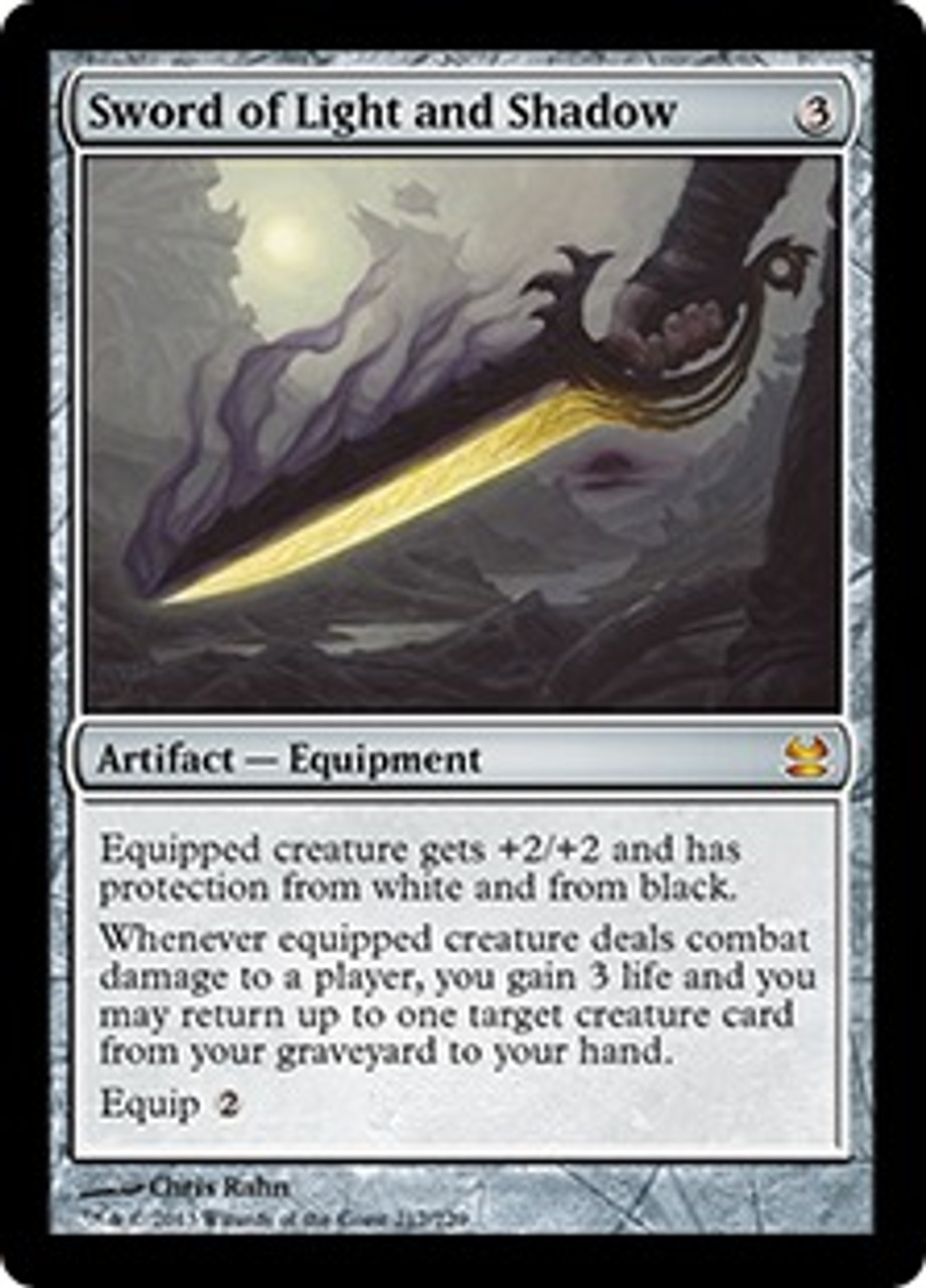 MtG Modern Masters Mythic Rare Sword of Light and Shadow #217