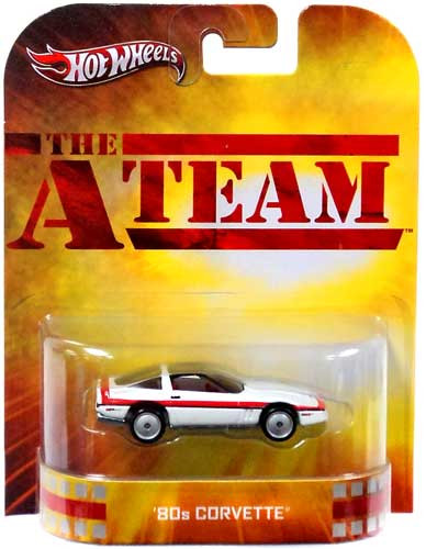 Hot Wheels The ATeam HW Retro Entertainment 80s Corvette 164 DieCast