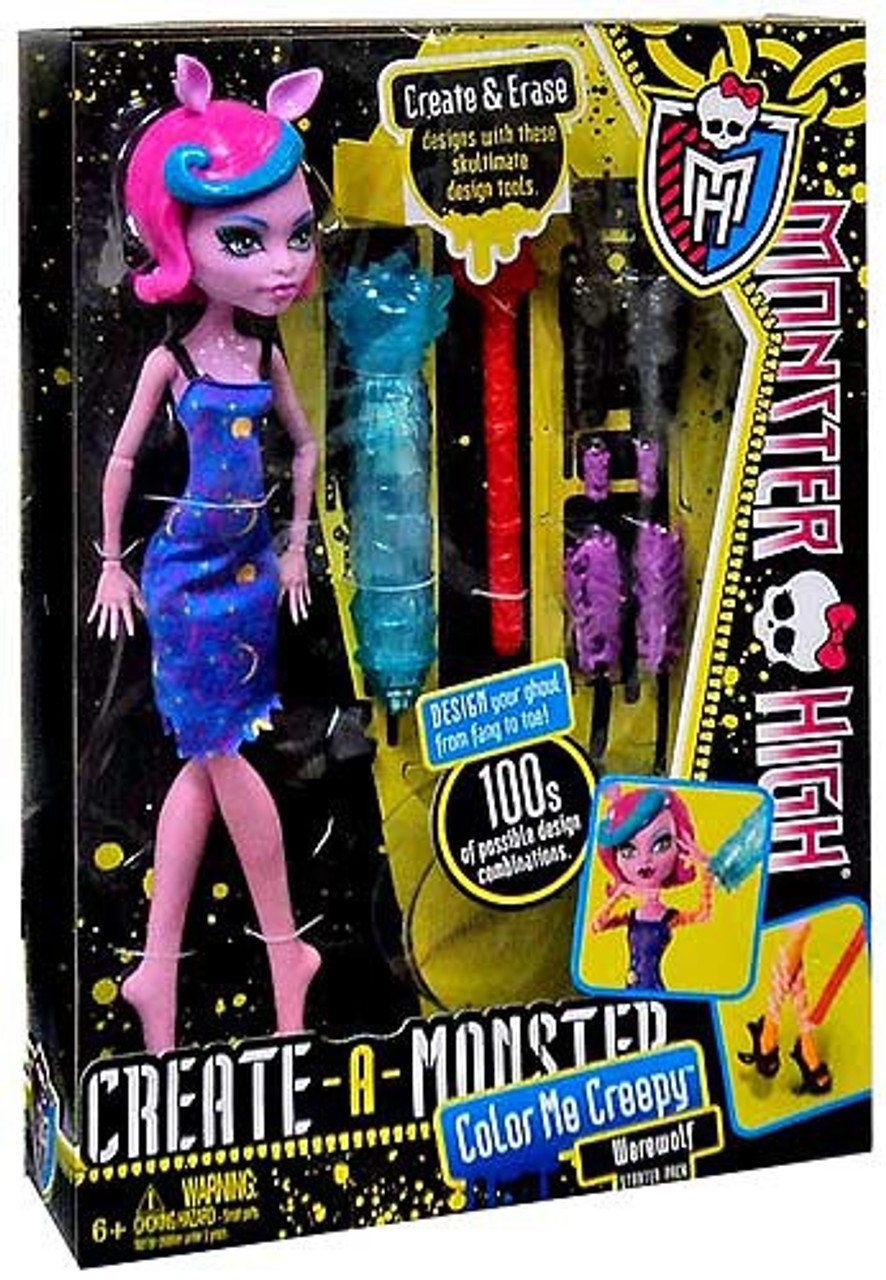 Monster High Create A Monster Werewolf Starter Pack Mattel Toys Toywiz - how to add tools into starterpack in build mode roblox