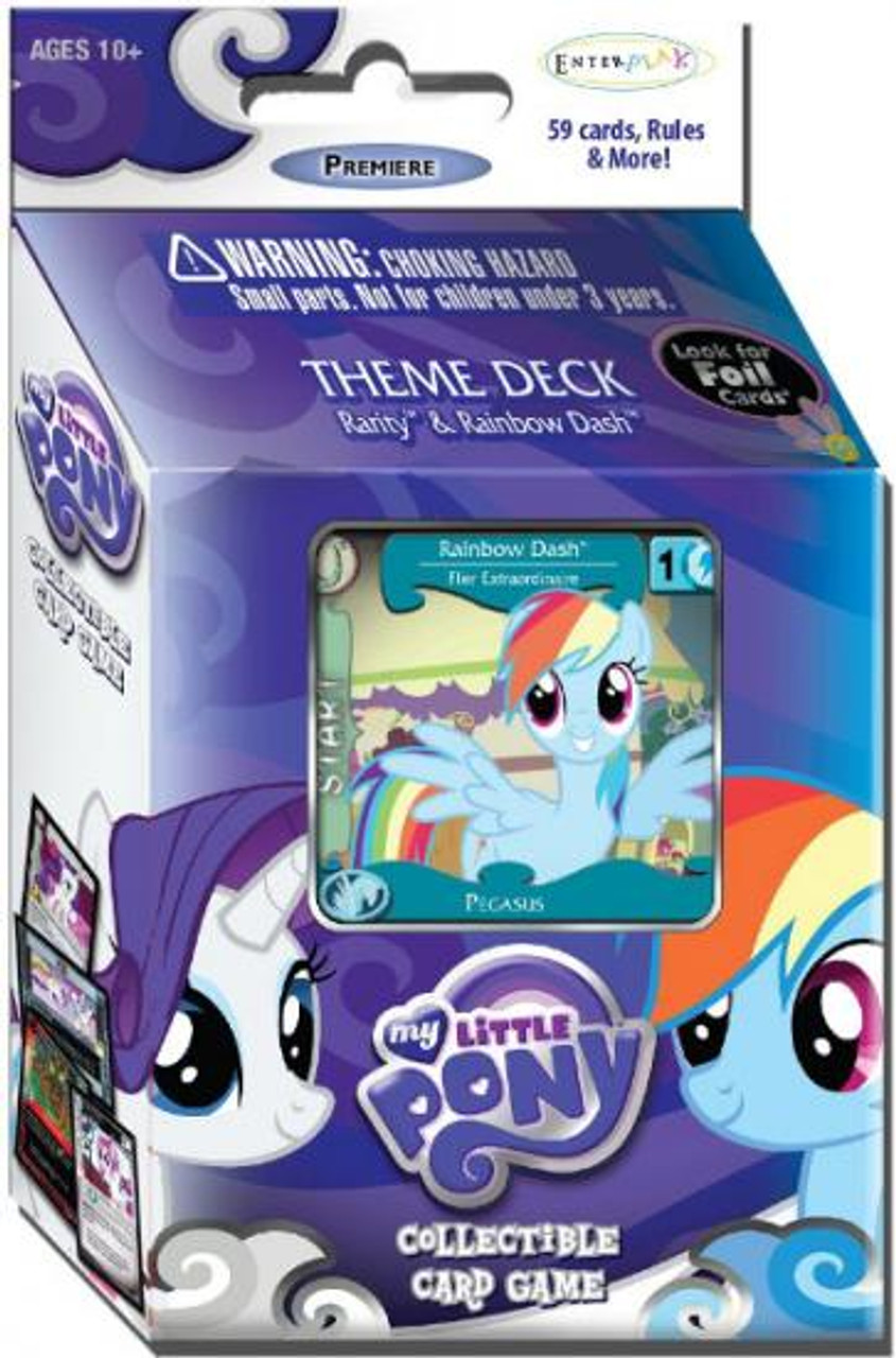 My Little Pony Collectible Card Game Premiere Rainbow Dash Theme Deck Enterplay Toywiz - my little pony roblox horror game