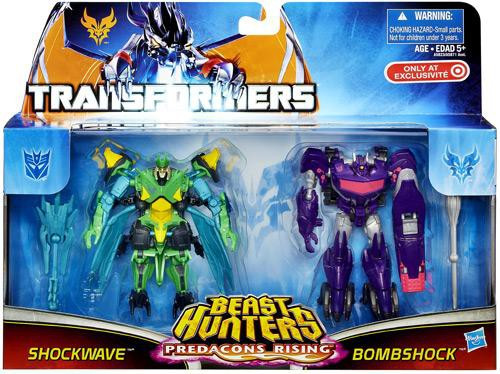Transformers Prime Beast Hunters Predacons Rising Bombshock Shockwave Exclusive Action Figure 2 Pack Hasbro Toys Toywiz