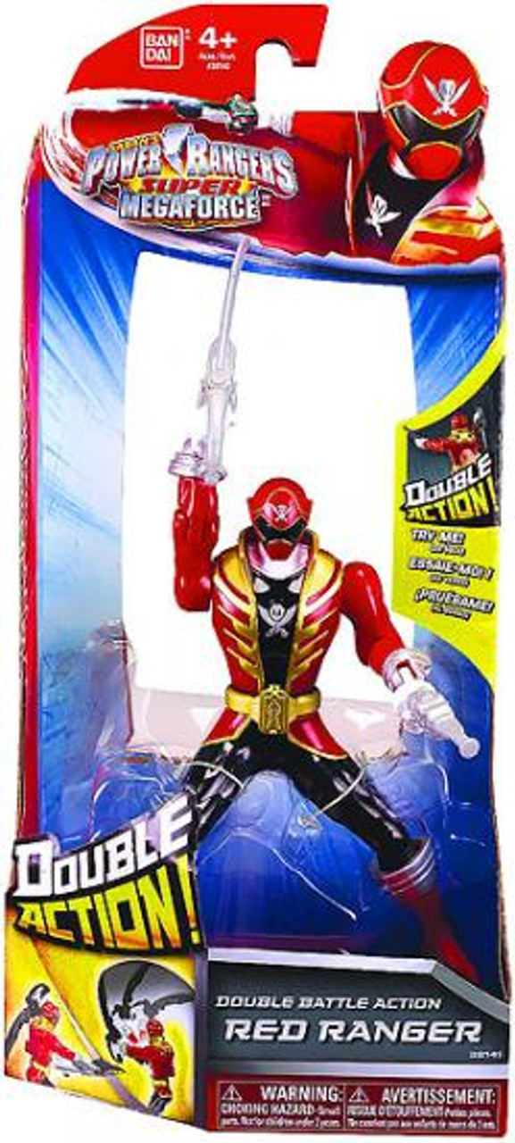 Power Rangers Super Megaforce Double Battle Action Red Ranger Action Figure Bandai America Toywiz - roblox power rangers super megaforce