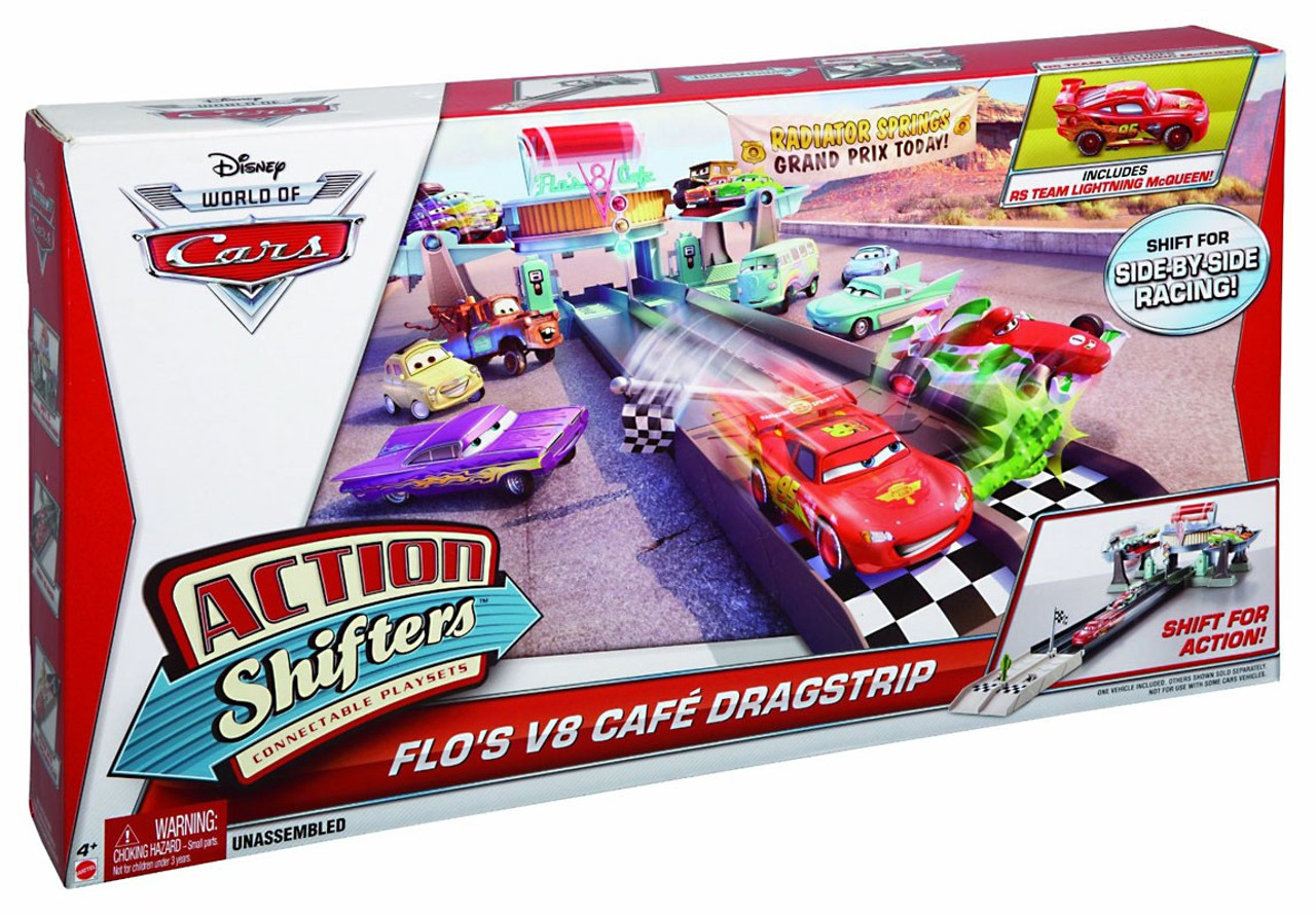 cars flo's v8 cafe playset