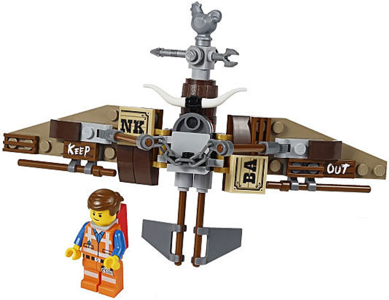 The Lego Movie Loose Emmet Minifigure With Glider Toywiz