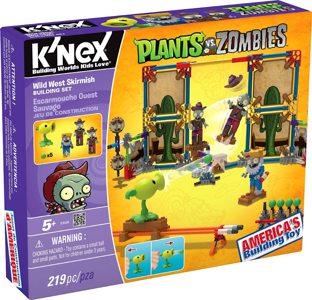 KNEX Plants vs. Zombies Wild West Skirmish Set 53438 - ToyWiz