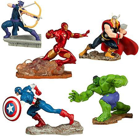 set figurine avengers